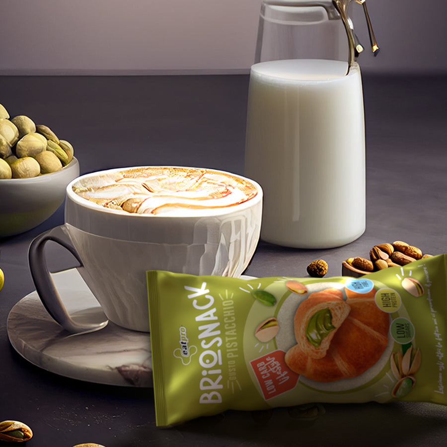 EatPro Brioche proteica con crema al pistacchio